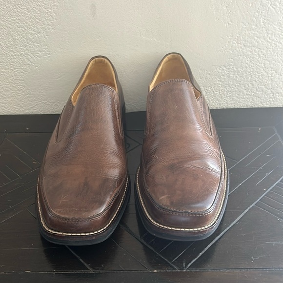 Sandro Moscoloni Men's Brown Slip On Leather Loafers Shoes - Picture 1 of 11
